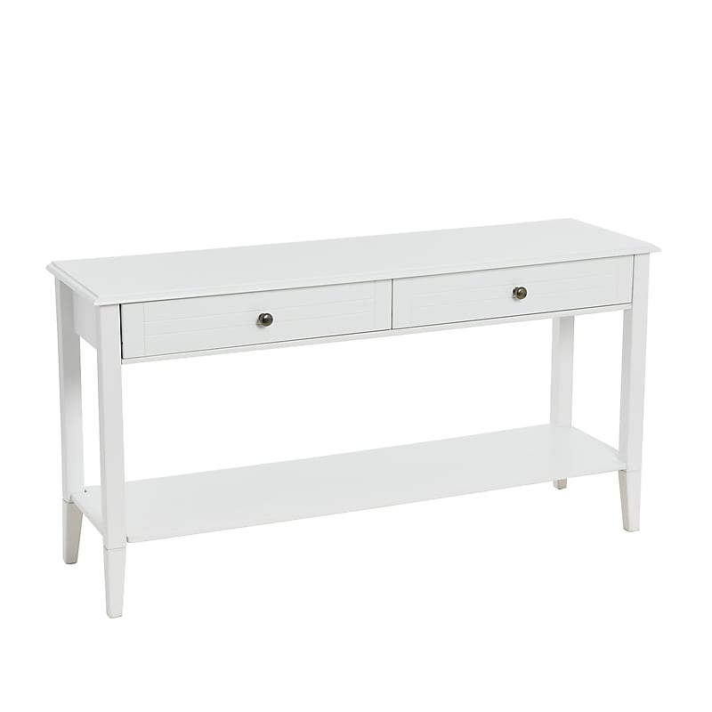 Storied Home Pleasantville Console Table, White (EC1085) image 1