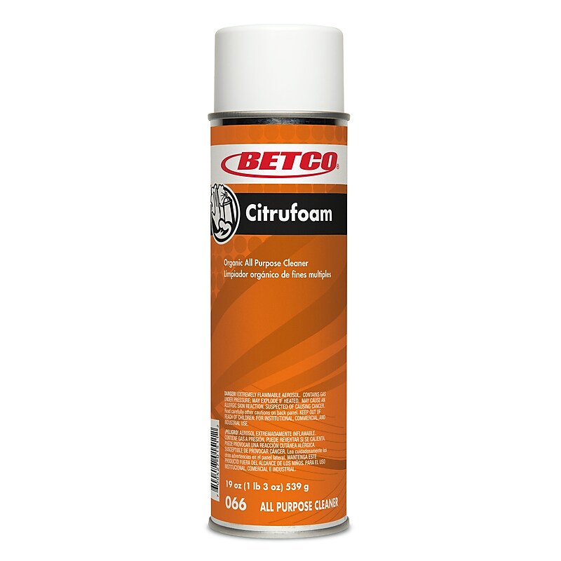 Betco Citrufoam Cleaner & Degreaser, Citrus, 19 oz., 12/Carton (662300) image 1