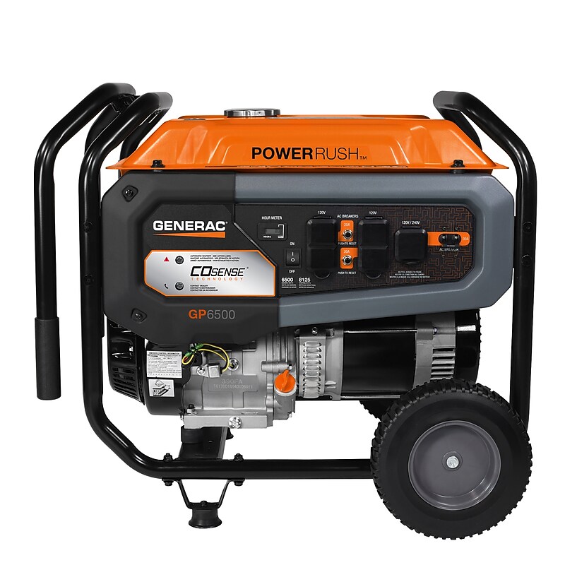 Generac Power Systems CoSense 49ST Portable Inverter Generator, Pull Start, 6500 Watts (G0076800) image 1