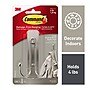 Command Large Hook, 4 lb., Brushed Nickel (17036BN-ES)~#|#~4389B22C-D6BF-4B49-8E8C47FD400610F5_sc7