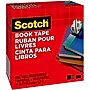 Scotch Book Transparent Clear Tape, 2" x 15 yds., 3" Core, Transparent (845-2)~#|#~438DFF83-2004-4FA4-BCE8A896EE1EACC6_sc7
