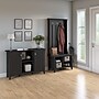 Bush Furniture Salinas Entryway Storage Set with Hall Tree, Shoe Bench and Accent Cabinet, Vintage Black (SAL008VB)~#|#~438E049A-69FA-4265-A75C1DB8A6635E3D_sc7