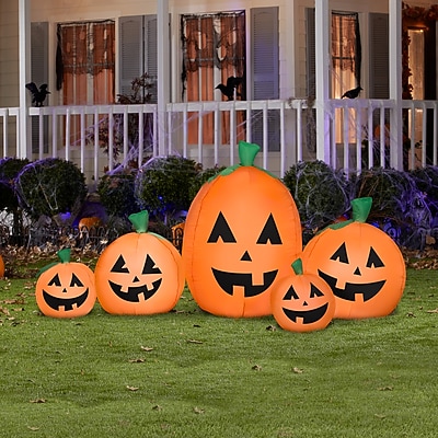 National Tree Company 7' Airblown Inflatable Pumpkin Patch