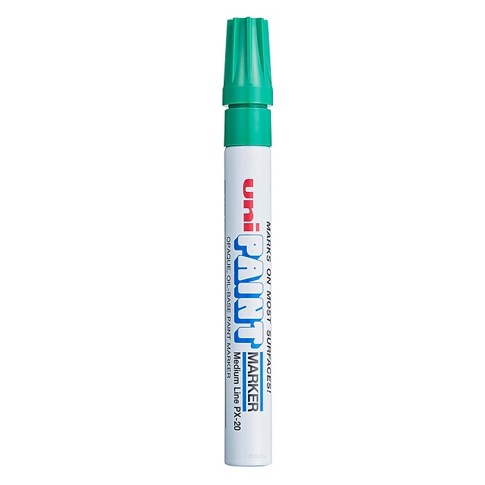 uni PAINT PX-20 Oil-Based Marker, Medium Tip, Green (63604) | Staples