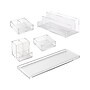 Russell+Hazel 5-Piece Desk Organizer Set, Acrylic, Clear (53695)~#|#~4396B1B8-1DB6-4196-942D5B24822E5F88_sc7