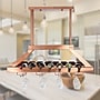 Elegant Designs 2 Light LED Overhead Wine Rack, Copper (WR1000-CPR)~#|#~439E3D1B-3A76-400A-B455146E7CE1CB4D_sc7