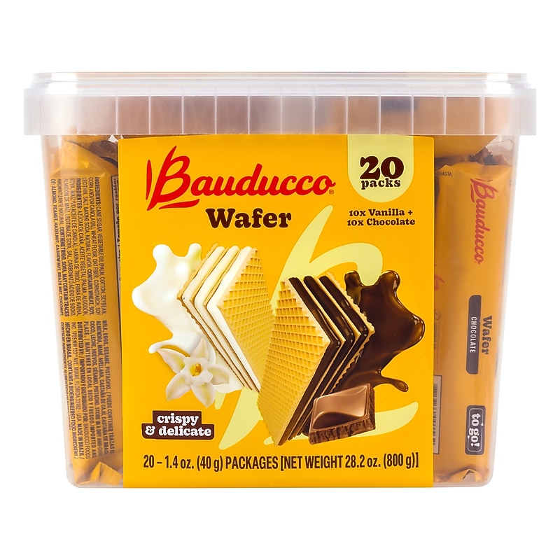 Bauducco Wafer Variety Pack, 1.4 oz., 20/Pack (220-02904) image 1