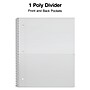 Staples Premium Poly 1-Subject Notebook, 8" x 10.5", Wide Ruled, 100 Sheets, Purple (ST20960D)~#|#~439E62D7-7028-43C9-89BAC2C0E7FB59A3_sc7
