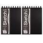 uCreate 12" x 9" Wire Bound Sketch Book, 50 Sheets/Book, 2/Bundle (PAC4770-2)~#|#~43A0836A-B5B9-4636-B400924804652408_sc7