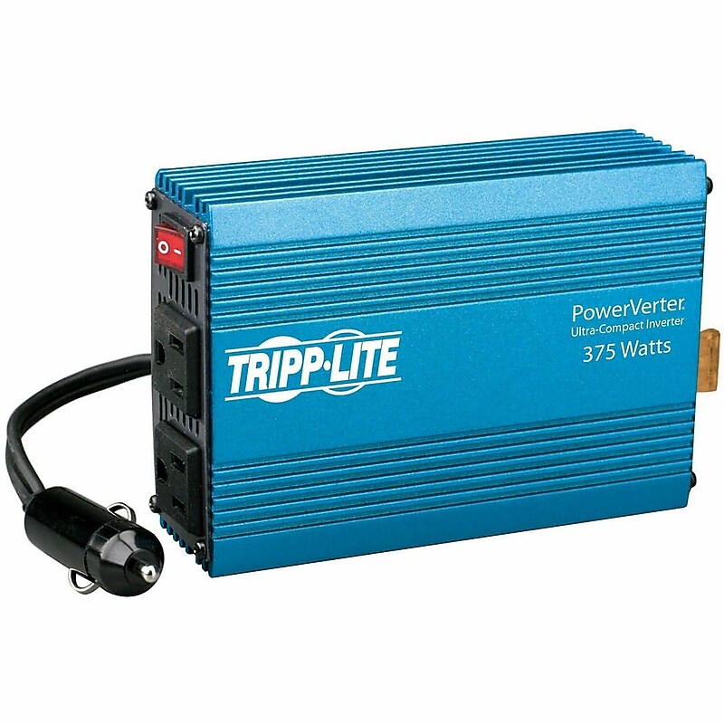 Tripp Lite PV 375W Power Inverter, 2-Outlet, Black (TRPPV375) image 1