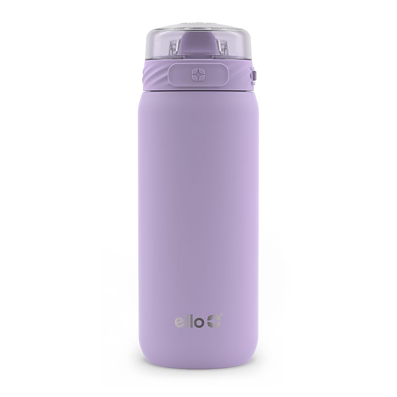 ello Cooper Stainless Steel Double Wall Insulated Water Bottle, 18 oz., Lilac (479-0999-062-6) image 1