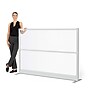 Luxor Translucence 2-Panel Room Divider, 48"H x 70"W, Translucent Plastic (PPWL009)~#|#~43A6609F-5CCD-4030-AE5DBDFF363DFEDE_sc7