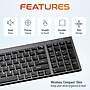 Delton N36 Wireless Keyboard and Optical Mouse Combo, Black (DKMN36-WB)~#|#~43A7F683-9F80-4987-9C965F16CDC180BE_sc7