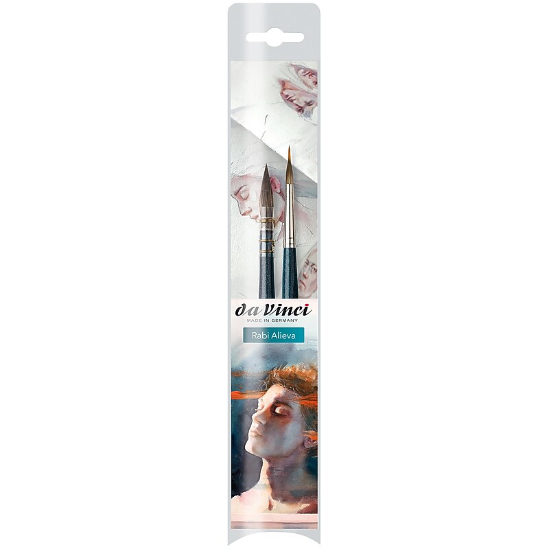 da Vinci Artist Signature Collection by Rabi Alieva Watercolor Brushes, 2/Pack (DVXVA41840) image 1