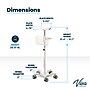 Viva Comfort Height-Adjustable Portable Mobile Stand for Edan Vital Signs Monitor, White (ADI912-C-MP-03-MK)~#|#~43B63C49-D281-4550-9D4984B4AA7177EF_sc7