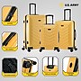 US Army FOX 3-Piece Hardside Spinner Carry-On Luggage Set, TSA Checkpoint Friendly, Mustard (USLFOXSML-MUS)~#|#~43B6BB77-F209-4A70-8B54E9716FEC9C76_sc7