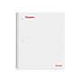 Staples Premium Poly 1-Subject Notebook, 8" x 10.5", Wide Ruled, 100 Sheets, White (ST25543D)~#|#~43B98915-F12F-4662-987CDF46605ACF81_sc7