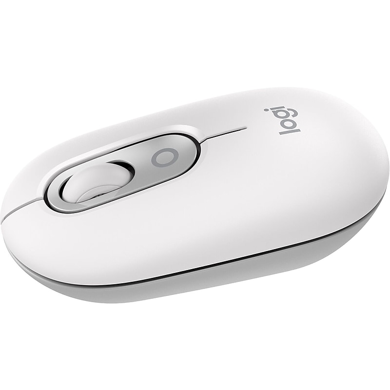 Logitech POP Wireless Ambidextrous Optical Mouse, Off White (910-007408) image 1