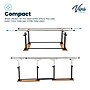 Viva Comfort 7 ft. Foldable Physical Therapy Parallel Bars with Adjustable Height, 350 lbs. Capacity, Black (ADI905-01-MK)~#|#~43BC1EFE-256E-40EF-905DBB5E66BDA62C_sc7