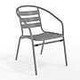 Flash Furniture Metal Restaurant Stack Chair with Aluminum Slats, Silver (TLH-017C-GG)~#|#~43C3D83B-2E1A-47B2-AC43809F644E7866_sc7