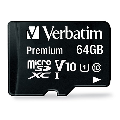 Verbatim 64GB Premium MicroSDXC Card