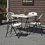 Cosco 36" Square Folding Table and Chairs, White, 5/Carton (37583WSP1E)~#|#~43C54F32-B93E-4017-AB516743818A2CDF_sc7