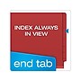 Pendaflex Recycled Pressboard Classification Folder, 3-Divider, 3 1/2" Expansion, Letter Size, Red, 10/Box (23865GW)~#|#~43CA492F-73D2-4893-8862D85F61E15130_sc7