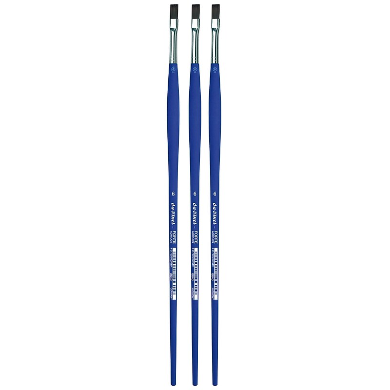 da Vinci FORTE-Acrylics Oil and Acrylic Synthetic Student Brush, 3 /Pack (DVXVA86406-3) image 1