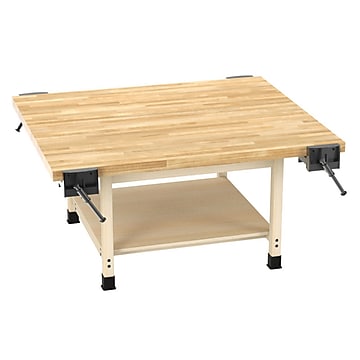 Diversified Woodcrafts Workshop Rectangular Workbench Table, 64