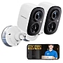 CINMOORE 2.5K Wireless Indoor/Outdoor Home Security Camera, White, 2/Pack (BC22UnTwin Pack)~#|#~43d36572-98cb-4863-a26df0effa213e26_sc7
