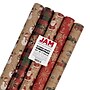 JAM Paper Christmas Wrapping Paper, 25 Sq. ft. x 30", Kraft Christmas Set, 5 Rolls/Pack (165K5KrChr)~#|#~43D52047-8C77-4591-BF5BA359E6CB7C76_sc7