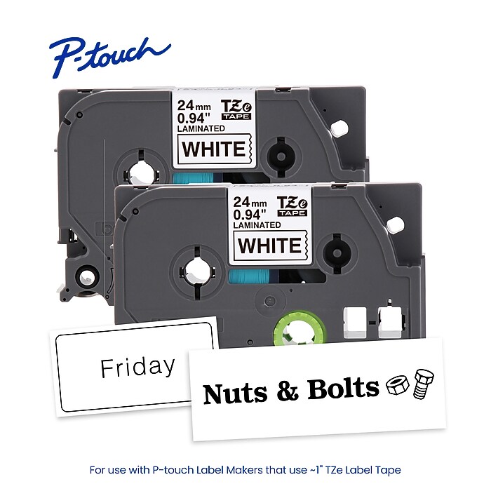 Brother P-touch Laminated Label Tape, 1