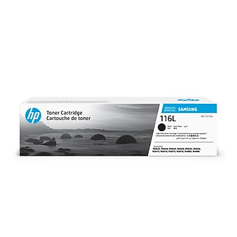 HP 116L Black High Yield Toner Cartridge for Samsung MLT-D116L (SU828), Samsung-branded printer supplies are now HP-branded