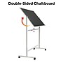 Excello Global Products Double Sided Magnetic Mobile Chalkboard, White Frame, 48" x 32" (EGP-HD-0548)~#|#~43D84188-C658-47BC-B7AFC0EDECC0B38B_sc7