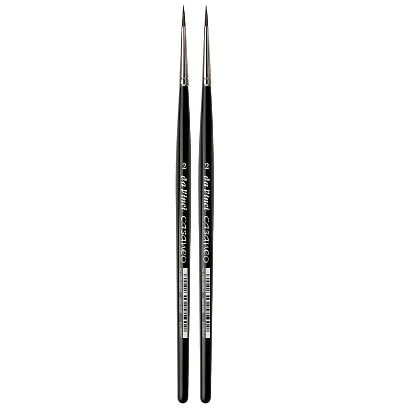 da Vinci CASANEO Mixed Media Synthetic Bristle, Round Brush, 2/Pack (DVXVA55982-2) image 1