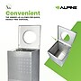 Alpine Industries Stainless Steel Trash Can, 40 Gallon, Silver (ALP438-40-SS-MK)~#|#~43DE7CFF-7A32-48EB-B201455064713E1C_sc7