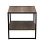 Household Essentials Jamestown 19.8" Square Side End Table, Ashwood/Black (8077-1)~#|#~43E050E8-3995-4961-96810B21649FA377_sc7