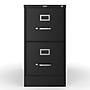Staples 2-Drawer Mobile Vertical File Cabinet, Letter Size, Lockable, 27.95"H x 14.9"W x 24.4"D, Black (59555/25420)~#|#~43E1BD6E-1039-4F4C-84F0C665C14ABBE4_sc7