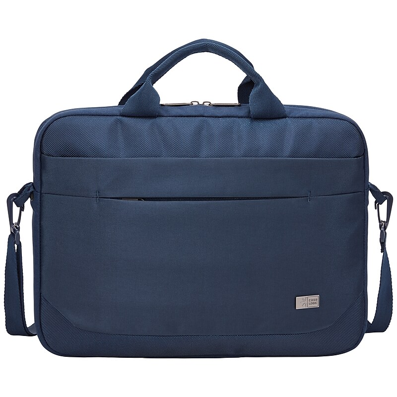 Case Logic Advantage Polyester Attache, Laptop Compatible, Dark Blue (3203987) image 1