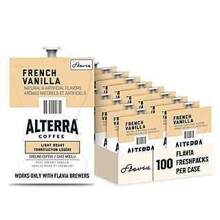 Lavazza Alterra French Vanilla Coffee Flavia Freshpack, Light