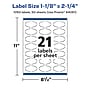 Avery Laser/Inkjet Decorative Edge Waterproof Multipurpose Labels, 2.25"  x 1.125", White, 1050/Box (94061)~#|#~43EB9D72-1519-4940-9AA138209B997B8E_sc7