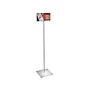 Azar Sign Holder, 12" x 52", Horizontal, Freestanding, Clear/Silver, Acrylic (300862)~#|#~43ED0C89-05CF-43DE-93D1762E629A43CE_sc7