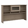 Bush Furniture Cabot 60"W Desktop Hutch, Ash Gray (WC31231)~#|#~43ED4859-1F2C-488E-A6C502727F8B560E_sc7