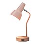 Simple Designs Sleek Essentials LED Desk Lamp, 15.2", with USB Ports, Blush Pink (LD1072-BPK)~#|#~43FA99C1-1E7E-4D83-A39C3DC26A4D978B_sc7