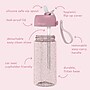 bentgo Plastic Water Bottle, 15 oz., Petal Pink Glitter (BGKDWB1-PP)~#|#~43FAAF84-E76D-4509-8B368C56C9C7F1D4_sc7