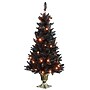 National Tree Company 4 ' Black Entrance Tree with String of Orange Lights (JI60-701-40)~#|#~43FB4E58-F29D-4BD0-98679C3A865CFA7F_sc7