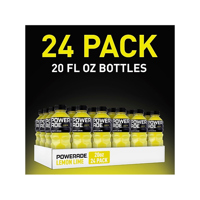 pure lemon Powerade Lemon Lime Sports Drink, 20 oz., 24 Bottles/Pack