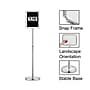 Staples Sign Holder, 8.5" x 11", Metallic (28069)~#|#~44055538-B89A-4339-A045C848DEBF9CFC_sc7