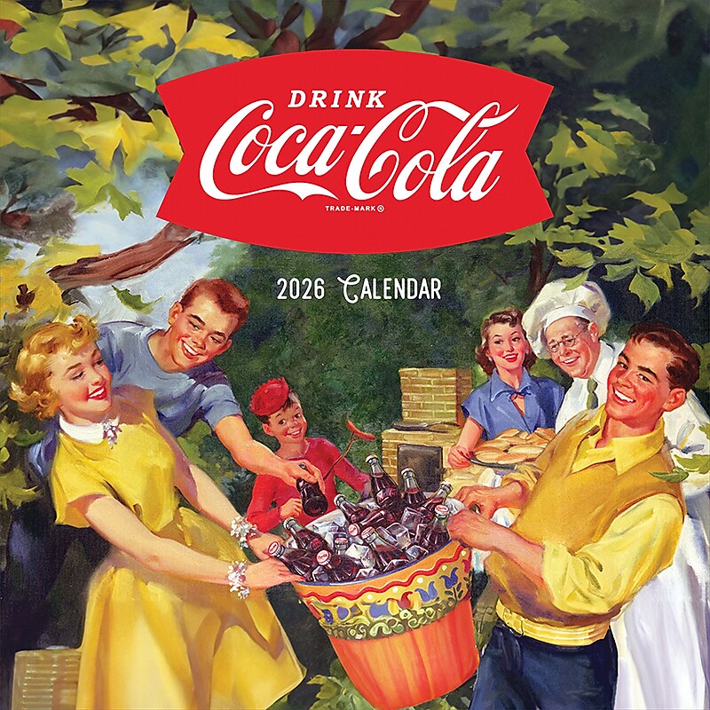 2026 TF Publishing Coca Cola 12" x 12" Monthly Wall Calendar (26-1106) image 1
