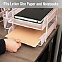 Mind Reader 2-Compartment Stackable Metal Tray, Pink (CSTACK2-PNK)~#|#~44086A64-65A6-4093-BCE3A1237D01759E_sc7